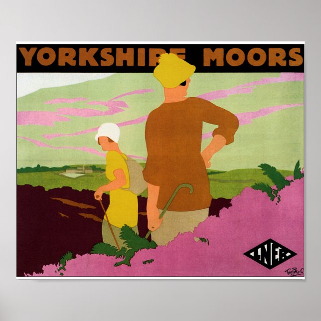 Poster Yorkshire Moors (Devant)