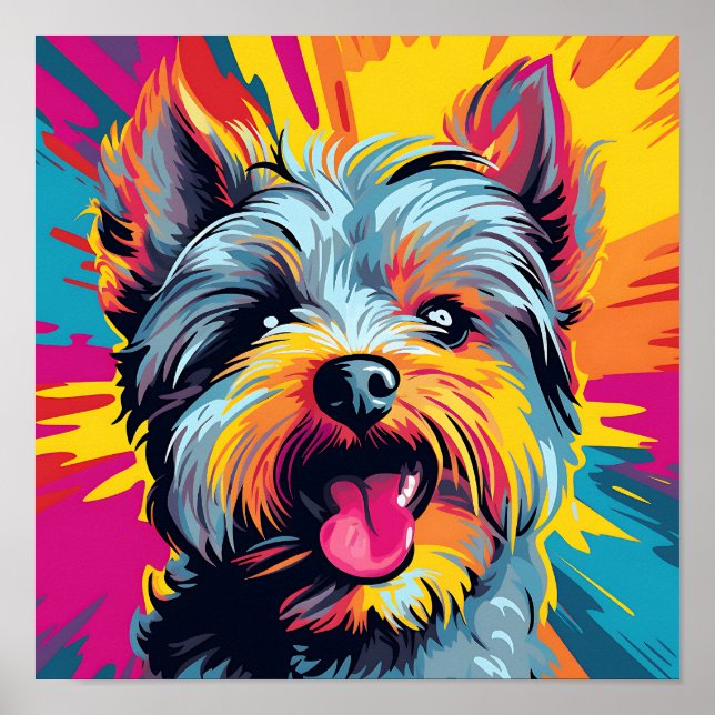 Poster Yorkshire Terrier (Devant)