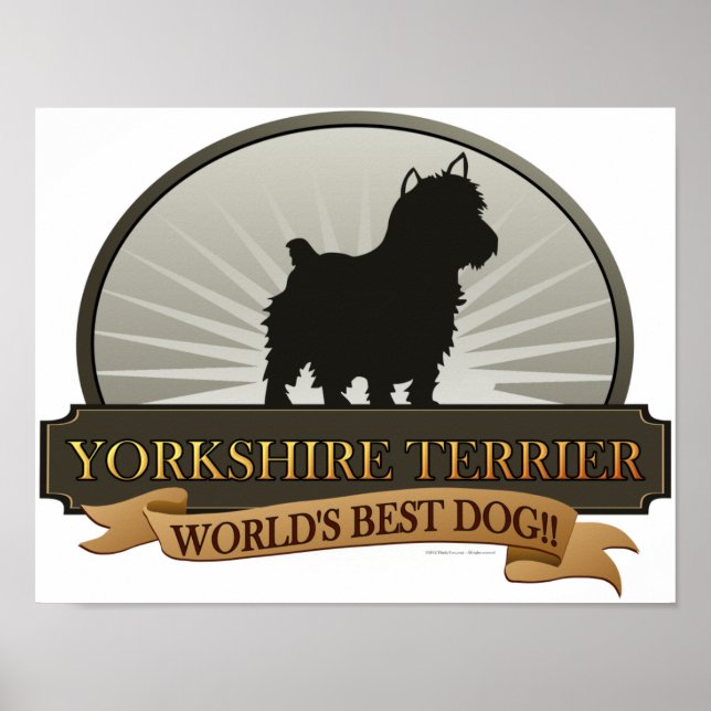 Poster Yorkshire Terrier (Devant)