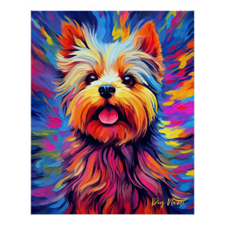 Poster Yorkshire Terrier Chien 003 - Zetton Ziana
