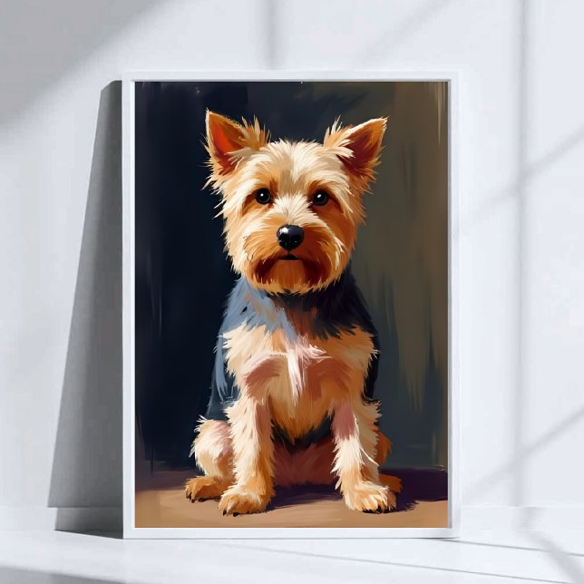 Poster Yorkshire Terrier Chien Peinture pour animaux de c (Créateur téléchargé)