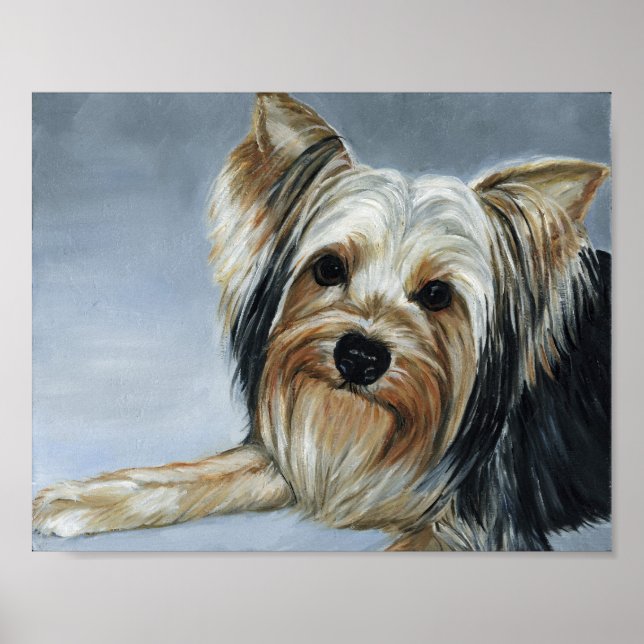 Poster Yorkshire Terrier Dog Art Imprimer (Devant)
