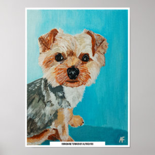 Poster Yorkshire Terrier Peinture d'Alfred Fox