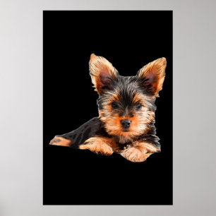 Poster Yorkshire terrier Yorkie Puppy Dog