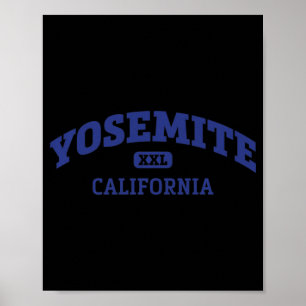 Poster Yosemite College Style Rock Escalade Area Design