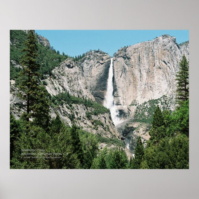 Poster Yosemite Falls 2 Imprimer (Devant)