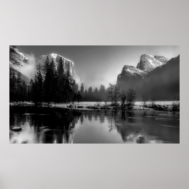 POSTER YOSEMITE HIVER (Devant)