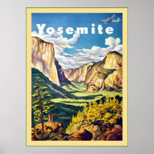 Poster Yosemite ~ Vintage voyage