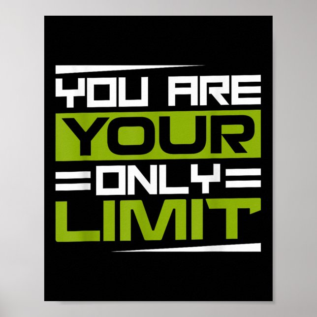 Poster You Are Your Only Limit, Insration And Motivation  (Devant)