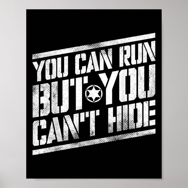 Poster You Can Run But You Can't Hide Bounty Hunter  (Devant)