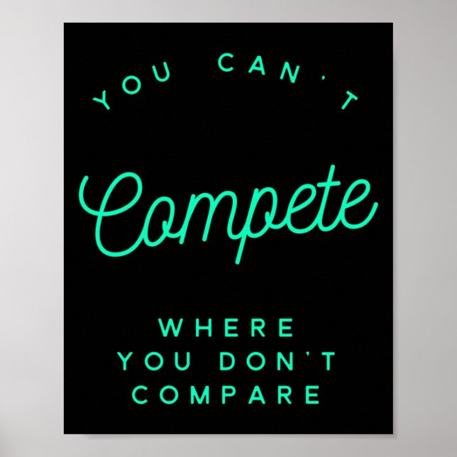 Poster You Can't Compete Where You Don't Compare, Winners (Devant)