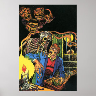 Poster You Cant Take It With you Ghosts Horror Comics Art