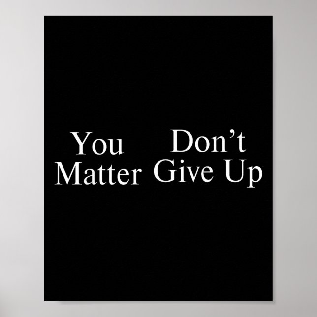 Poster You Don't Give Up  (Devant)