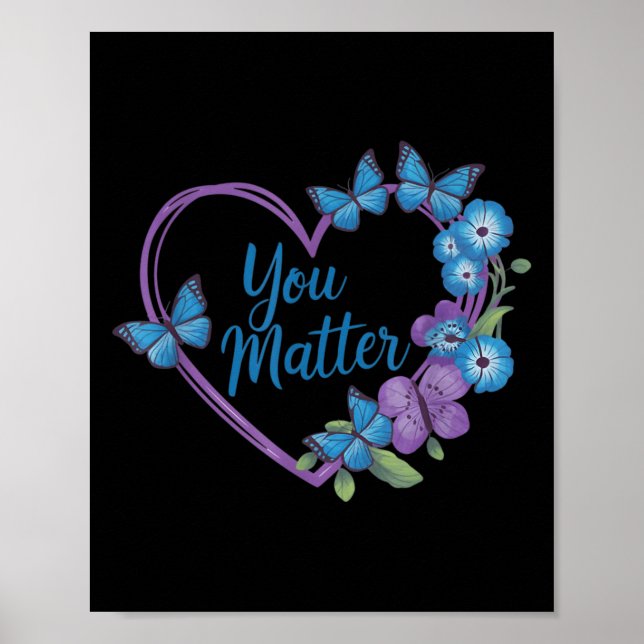 Poster You Heart Suicide Prevention Awareness  (Devant)