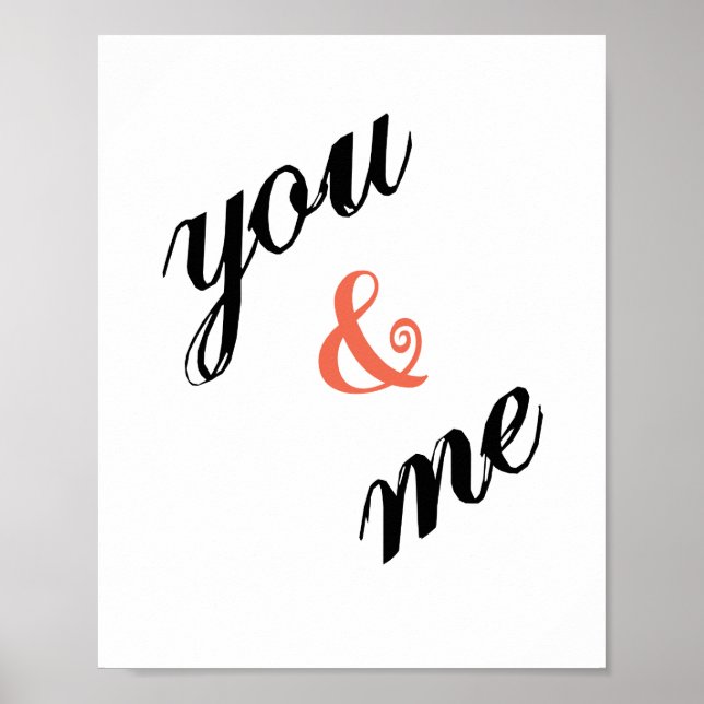 Poster You & Me (taille de cadre photo standard) (Devant)