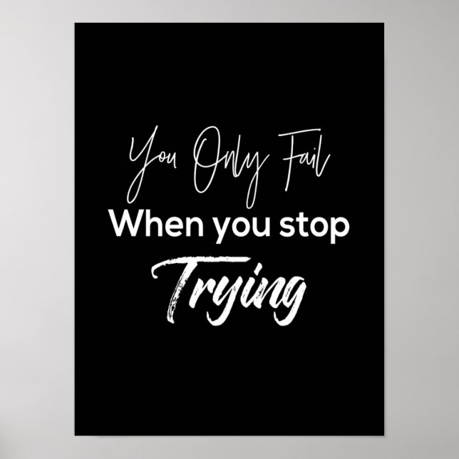 Poster you only fail wstop (Devant)