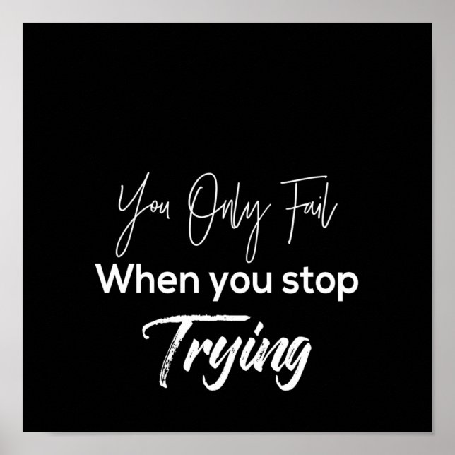 Poster you only fail wstop (Devant)