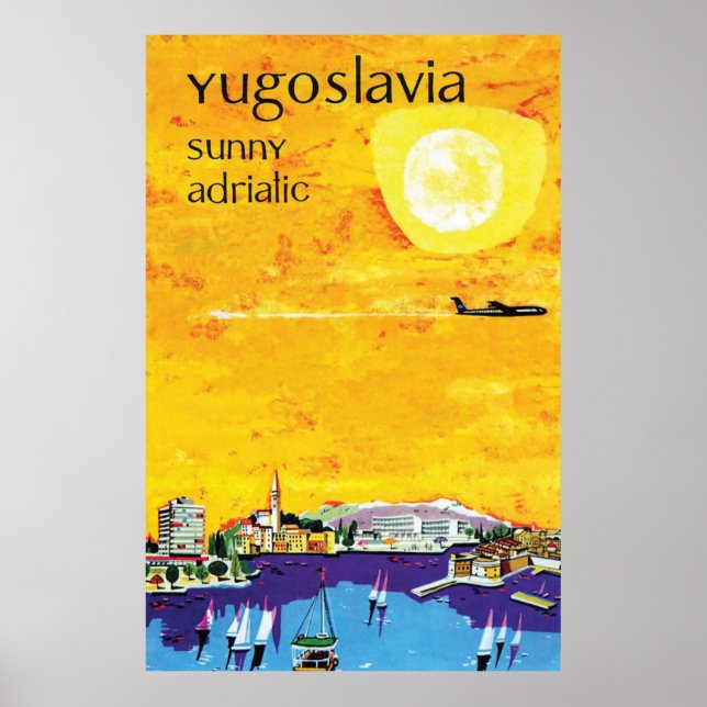 Poster Yougoslavie, Adriatique ensoleillée (Devant)