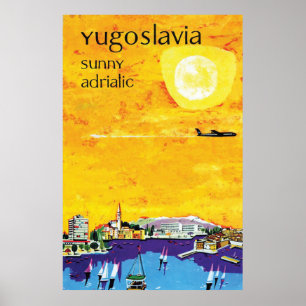 Poster Yougoslavie, Sunny Adriatic