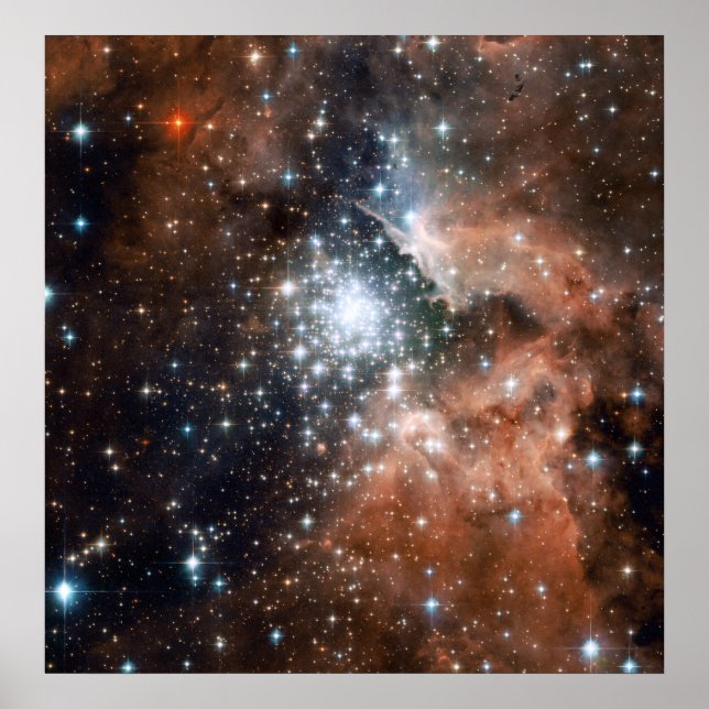 Poster Young Cluster NGC3603 (Devant)
