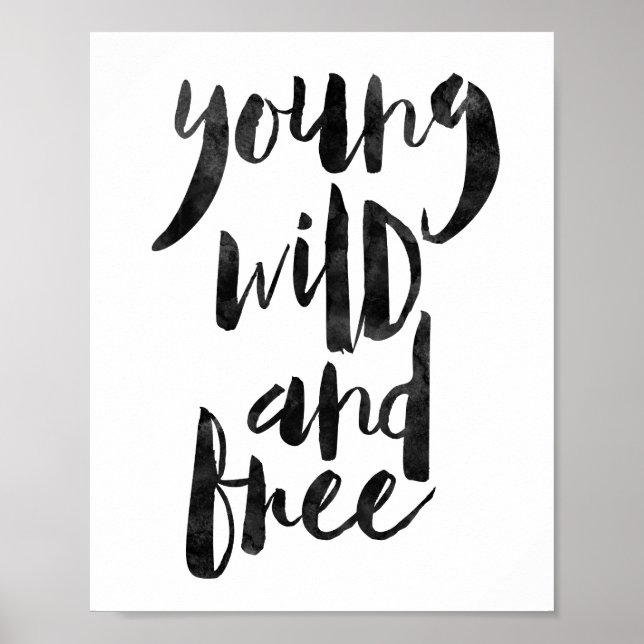 Poster Young Wild and Free (Devant)