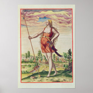 Poster Young Woman from a Neighbouring Tribe to the