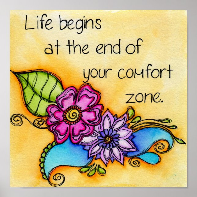 Poster Your Comfort Zone (Devant)
