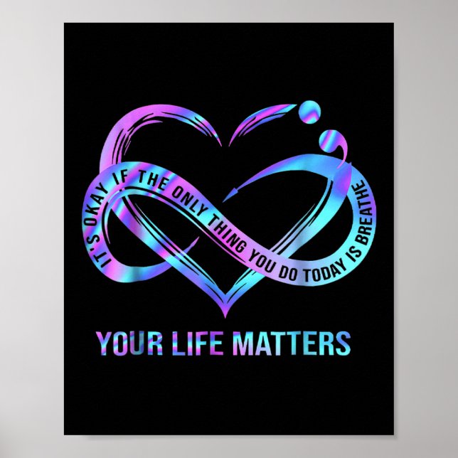 Poster Your Life S Suicide Prevention Awareness Stay  (Devant)