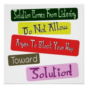 Poster "Your Way Toward Solution" Joli Design. Commandez 