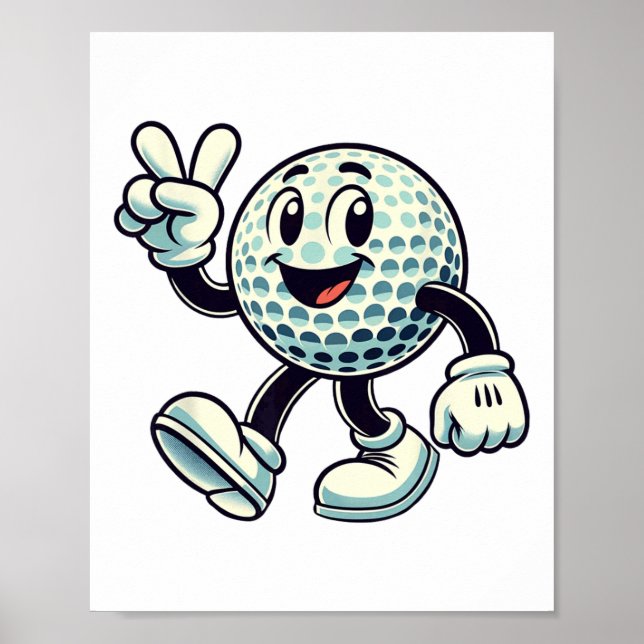 Poster Youth Golf Player Boys Golf Funny  (Devant)