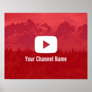 Poster Youtube Channel Custom Photography Youtuber