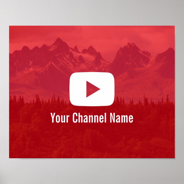 Poster Youtube Channel Custom Photography Youtuber (Devant)