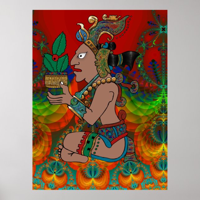 Poster Yucatan Psychedelic Mexicano Visiones (Devant)