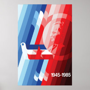 Poster Yugoslavia Tito 1945-1985 Patriotism