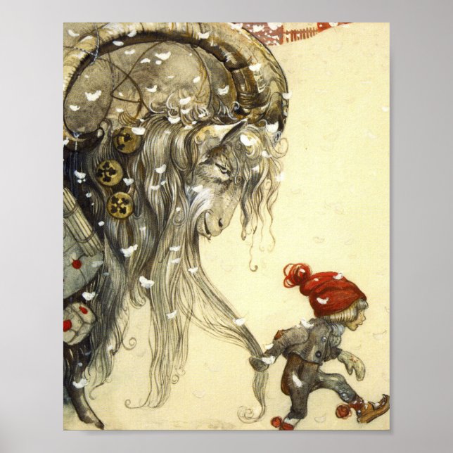 Poster Yule Goat John Bauer (Devant)