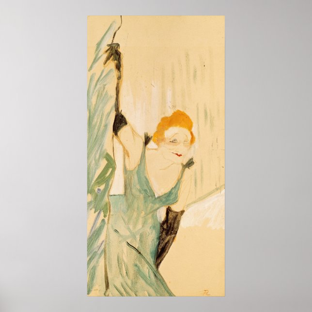 Poster Yvette Guilbert à l'appel du rideau, 1894 (Devant)