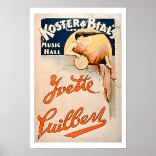 Poster 'Yvette Guilbert (c.1869-1944) à Koster et Bial'