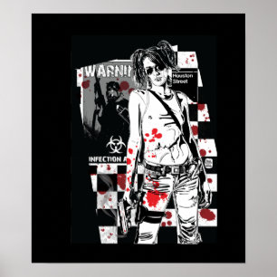 Poster ZA Shelly : Copie de chasseur de zombi