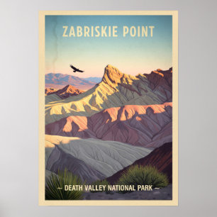 Poster Zabriskie Point Death Valley National Park V01