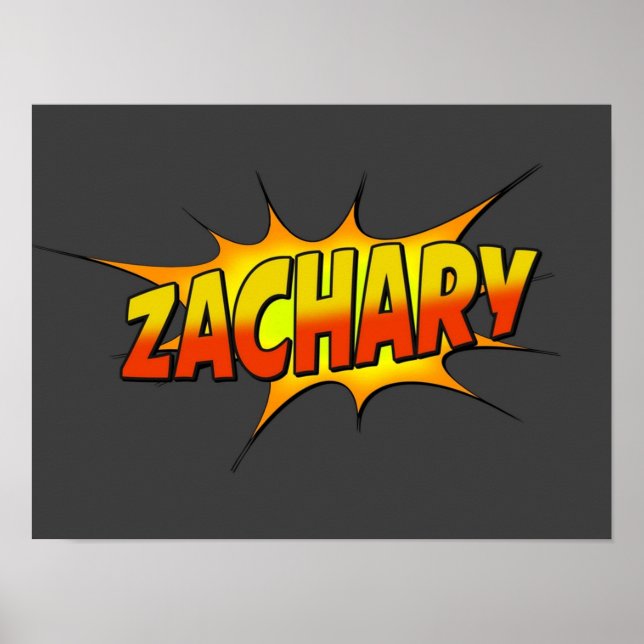 Poster Zachary (Devant)