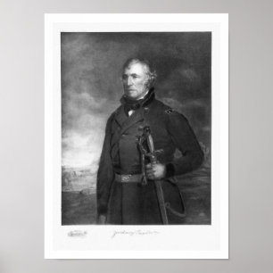 Poster Zachary Taylor, 12ème président de l'état uni