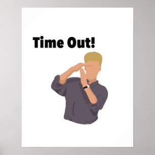 Poster Zack Morris Time Out Peinture numérique