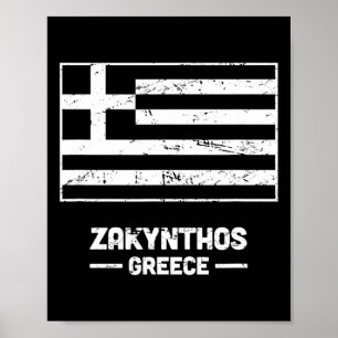 Poster Zakynthos Grèce - Île grecque ionienne Zakynthos