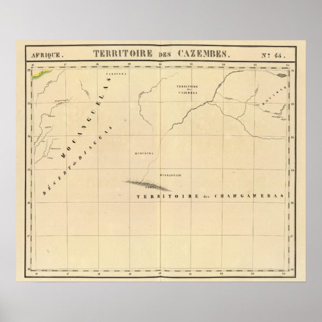 Poster Zambie, Afrique 45 (Devant)
