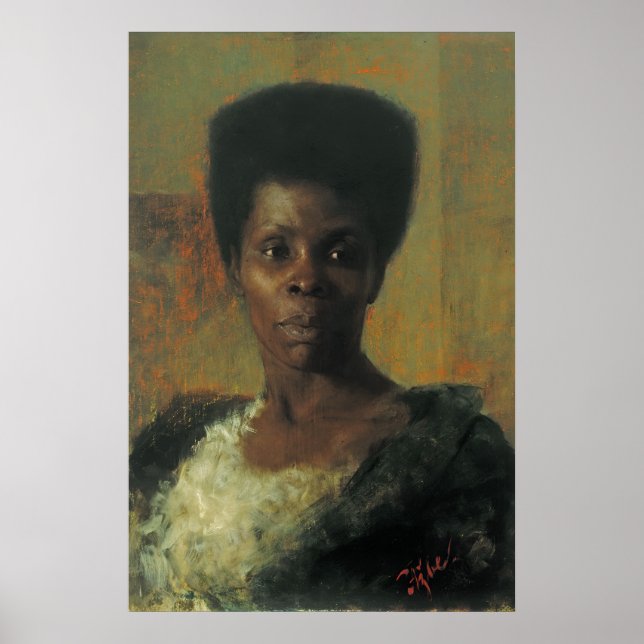 Poster Zamorka (Fille noire) Anton Azbe Art (Devant)