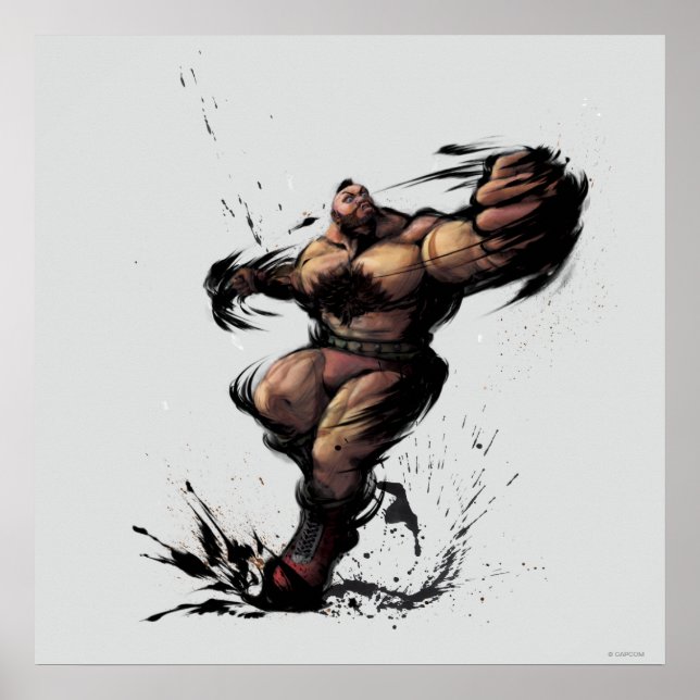 Poster Zangief Spin (Devant)