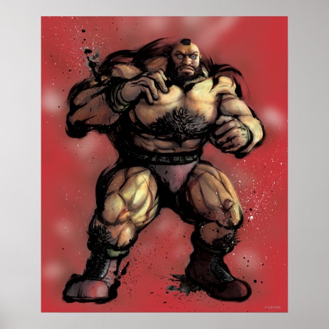 Poster Zangief Stance (Devant)