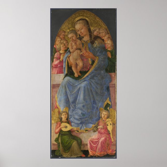 Poster Zanobi Machiavelli La Vierge et l'Enfant (Devant)