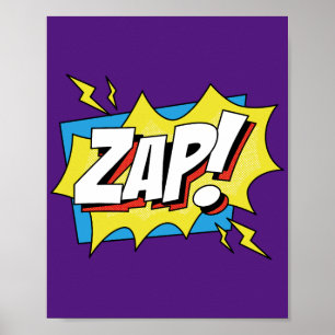 Poster Zap ! Electrification Pop Art Comic Action