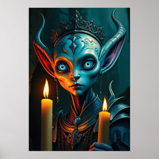 Poster Zarathos the Flame-Ritualist - Dark Fantasy